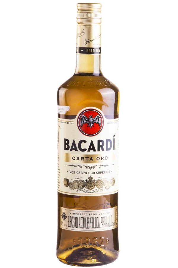 Ron bacardi carta oro 750ml $2400