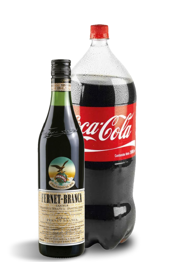 Fernet branca 750ml + coca cola 2,25 $1590